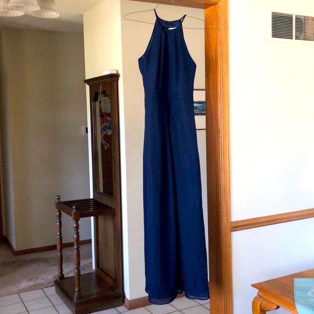 Navy blue bridesmaid dress